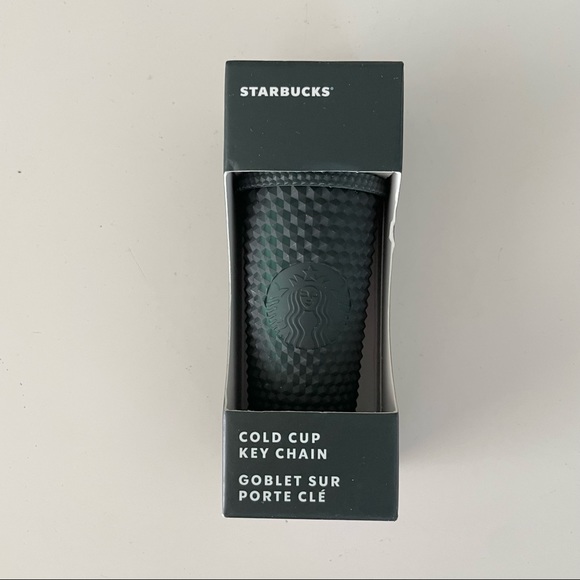 Starbucks Keychain green matte studded tumbler